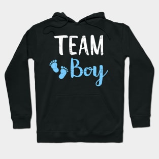 Gender reveal team boy matching family baby party supplies Hoodie